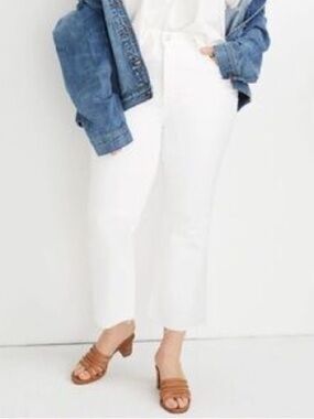 Madewell White Cali Demi Boot Denim